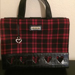 Brighton Retired Red Plaid Purse